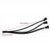 LPC 1 To 3 Way Fan Y Splitter Sleeved 4-Pin / 3-Pin / 2-Pin PWM Fan Extension Cable